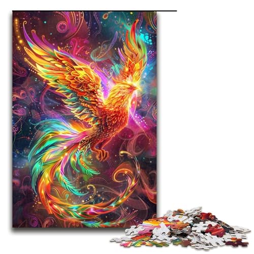 1000teiliges Puzzle für Erwachsene PhoenixPuzzles für Erwachsene Holzpuzzle anspruchsvolles Spiel 1000 Teile (75 x 50 cm) von ouynngjing