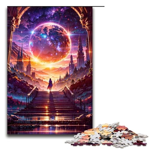 1000teiliges Puzzle für Erwachsene PlanetenPuzzle für Lernspiele Herausforderung Spielzeug Kunstwerk Geschenk 1000 Teile (75 x 50 cm) von ouynngjing