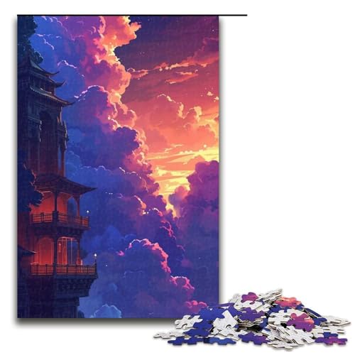1000teiliges Puzzle für Erwachsene Straßenpuzzle von Paris – anspruchsvolles Spiel EIN Kunstwerk geeignet für Jugendliche ab 14 Jahren 1000 Teile (75 x 50 cm) von ouynngjing