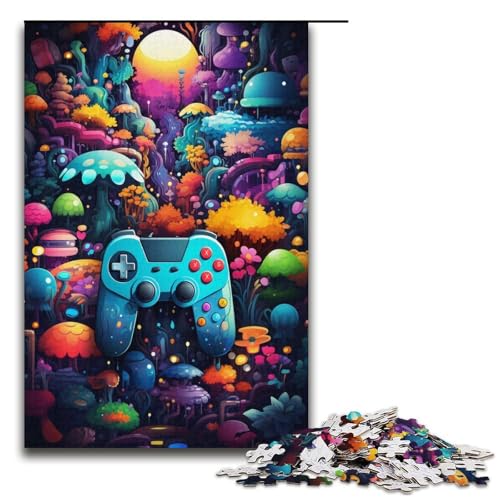 1000teiliges Puzzle für Erwachsene buntes GamepadPuzzle praktisches Spiel 1000 Teile (38 x 26 cm) von ouynngjing