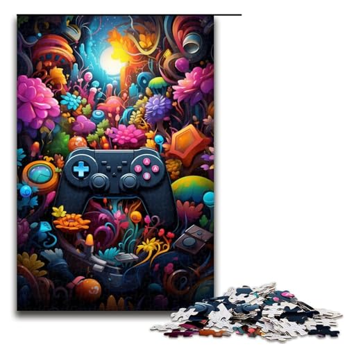 1000teiliges Puzzle für Erwachsene buntes GamepadPuzzle praktisches Spiel 1000 Teile (75 x 50 cm) von ouynngjing