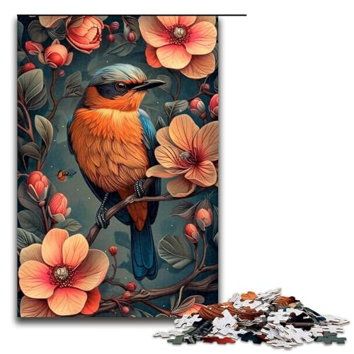 1000teiliges Puzzle für Erwachsene buntes SpatzenPuzzle für Erwachsene Holzpuzzle anspruchsvolles Spiel 1000 Teile (75 x 50 cm) von ouynngjing