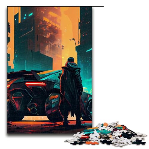 1000teiliges Puzzle für Erwachsene futuristische Fahrzeugpuzzles Geburtstagsgeschenke für Teenager ab 14 Jahren 1000 Teile (75 x 50 cm) von ouynngjing