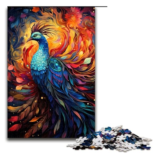 1000teiliges Puzzle für Erwachsene geheimnisvolles FantasyPhönixPuzzle Geburtstagsgeschenk Geschenke für Teenager ab 14 Jahren 1000 Teile (75 x 50 cm) von ouynngjing