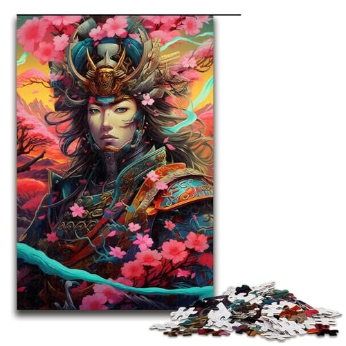 1000teiliges Puzzle für Erwachsene japanische SakuraKrieger Puzzle für Erwachsene Holzpuzzle anspruchsvolles Spiel 1000 Teile (75 x 50 cm) von ouynngjing