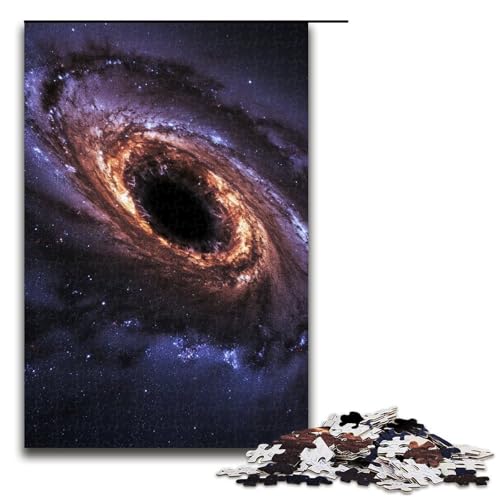 1000teiliges Puzzle für Erwachsene kosmisches Schwarzes Loch praktisches Spiel 1000 Teile (75 x 50 cm) von ouynngjing