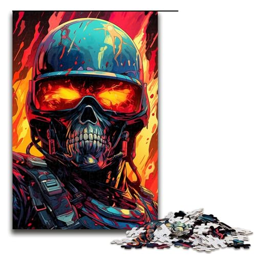 1000teiliges Puzzle für Erwachsene maskierter Ritter Holzpuzzle Lernspiel für Erwachsene Herausforderungsspielzeug 1000 Teile (75 x 50 cm) von ouynngjing