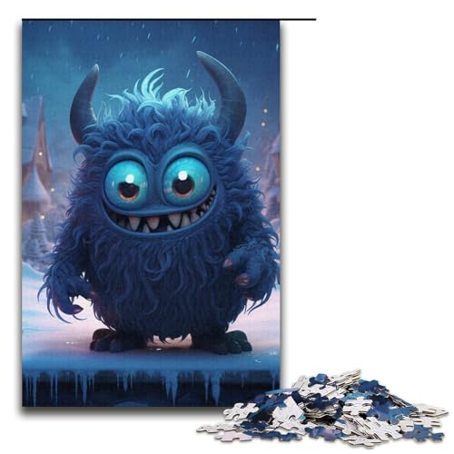 1000teiliges Puzzle für Erwachsene süßes MonsterBabyPuzzle Geburtstagsgeschenk für Teenager ab 14 Jahren 1000 Teile (38 x 26 cm) von ouynngjing