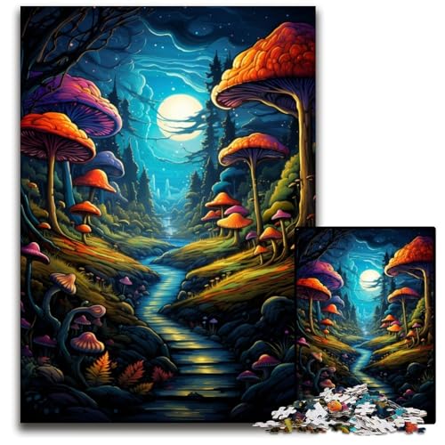 1000teiliges PuzzleGeschenk FantasyMagieDschungel Holzpuzzle für Erwachsene Familienaktivität Denksportaufgabe Heimdekoration 1000 PCS (75 x 50 cm) von ouynngjing