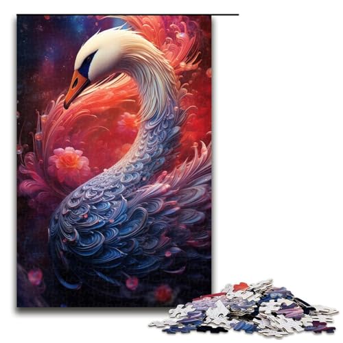 1000teiliges Puzzlespiel „Galaxien und Schwäne“ für Erwachsene geeignet für Paare und Teenager ab 14 Jahren 1000 Teile (75 x 50 cm) von ouynngjing