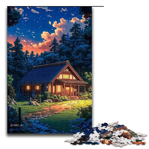 1000teiliges TraumlandschaftsPuzzle Geschenke Puzzle für Erwachsene Weihnachtswunschliste mit Weihnachtsmann für Teenager ab 14 Jahren 1000 Teile (75 x 50 cm) von ouynngjing