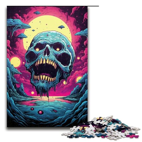 Bunte Fantasy-Monster 1000-teiliges Puzzle für Erwachsene Puzzle als Geschenk geeignet für Teenager ab 14 Jahren 1000 Teile (75 x 50 cm) von ouynngjing