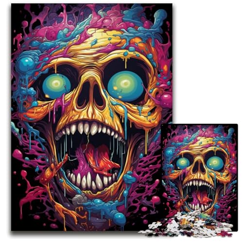 Die farbenfrohe Psychedelia von Dr. Monster. Puzzle für Erwachsene mit 1000 Teilen. Anspruchsvolles DIY-Denkspiel. Perfektes Familienspiel oder dekoratives Geschenk. 1000 Teile (38x26cm). von ouynngjing