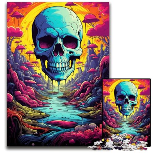Fantasielandschaft 1000teiliges Puzzle für Erwachsene Puzzles für Erwachsene Weihnachten Halloween Ostern Neujahr 1000 Teile (38 x 26 cm) von ouynngjing