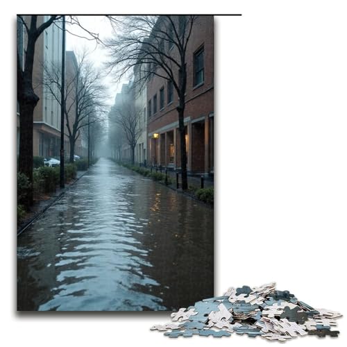 Flood 1000-teiliges Puzzle für Erwachsene Puzzle zum Verschenken geeignet für Teenager ab 14 Jahren 1000 Teile (75 x 50 cm) von ouynngjing