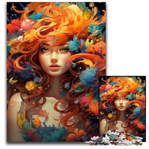 Gemälde von Fantasy-Göttinnen-Puzzles für Erwachsene 1000 Teile unmögliche Puzzles für Erwachsene perfekte DIY-Kunstdekoration oder Geburtstagsgeschenk 1000 Teile (38x26cm) von ouynngjing