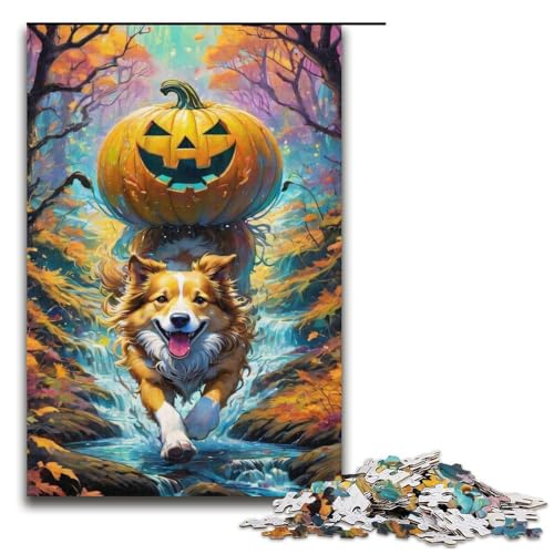 Halloween Hund Holzpuzzle für Erwachsene Holzpuzzle 1000 Teile kreatives Geschenk für Jugendliche und Erwachsene Halloween Hund Holzpuzzle für Erwachsene Holzpuzzle 1000 Teile kreatives Geschenk für Jugendliche und Erwachsene von ouynngjing
