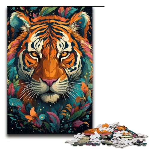 Jigsaw Puzzle „Wütender bunter Tiger für Erwachsene 1000 Teile Holzpuzzle 75 x 50 cm Jigsaw Puzzle „Wütender bunter Tiger für Erwachsene 1000 Teile Holzpuzzle 75 x 50 cm von ouynngjing