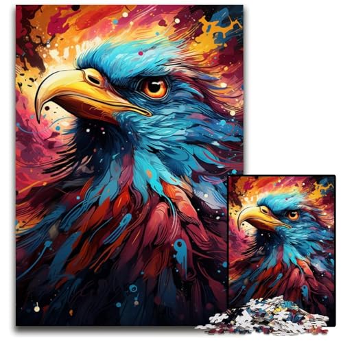 Malen Farbe Pinguin 1000-teiliges Puzzle unmögliche Puzzles für Erwachsene für Heimdekoration Gehirntraining 1000 Teile (38x26cm) von ouynngjing