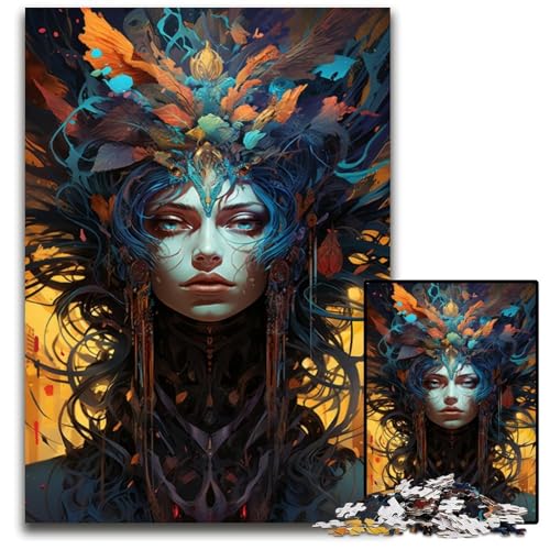 Malen und Malen Hexen-Puzzle 1000 Teile für Erwachsene Papierpuzzle anspruchsvolles Denkspiel für Teenager Spaß für den Familienspielabend 1000 Teile (38x26cm) von ouynngjing