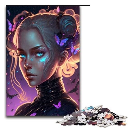 Puzzle 1000 Teile für Erwachsene Charmantes Mädchen Puzzle Spiel zum Anfassen einzigartige Heimdekoration und Geschenke 1000 PCS (75 x 50 cm) von ouynngjing