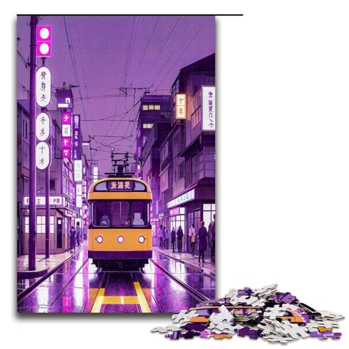 Puzzle 1000 Teile für Erwachsene Puzzle im japanischen Stil praktisches Spiel einzigartige Heimdekoration und Geschenke 1000 PCS (75 x 50 cm) von ouynngjing