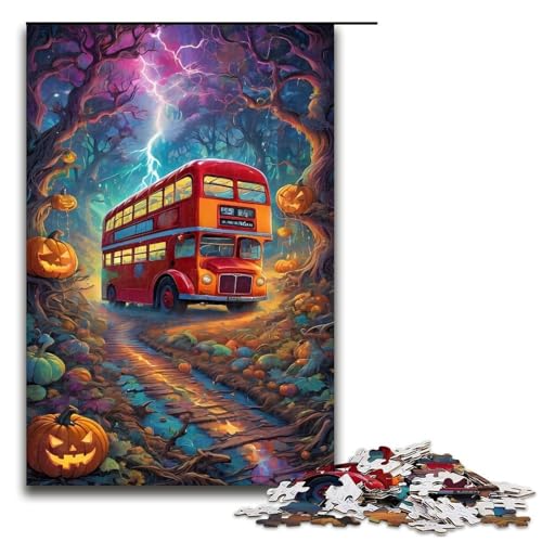 Puzzle 1000 Teile für Erwachsene Waldbus Puzzle praktisches Spiel einzigartige Heimdekoration und Geschenke 1000 PCS (75 x 50 cm) von ouynngjing