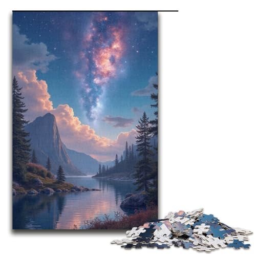 Puzzle Dreamland 1000-teiliges Holzpuzzle für Erwachsene und Kinder ab 12 Jahren Familienspaß-Puzzle 1000 Teile (38 x 26 cm) von ouynngjing