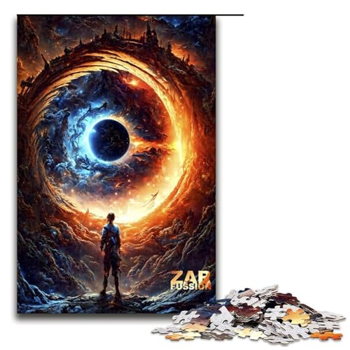 Puzzle Phoenix 1000 Teile Holzpuzzle für Erwachsene und Kinder ab 12 Jahren FamilienspaßPuzzle 1000 Teile (75 x 50 cm) von ouynngjing