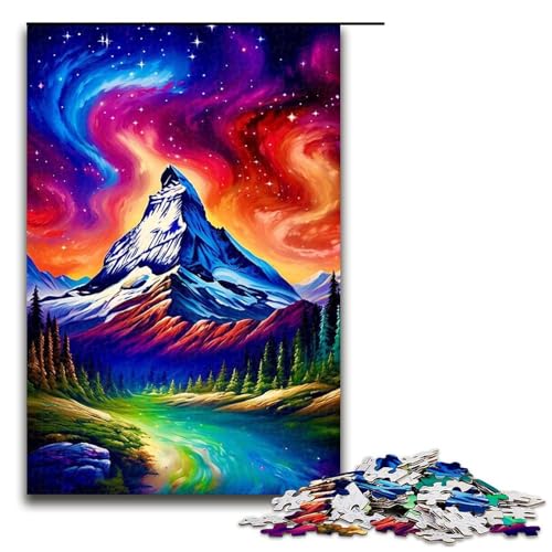 Puzzle für Erwachsene, 1000 Teile, Aurora Borealis, verschneite Berge, Puzzle für Erwachsene, Holzpuzzle, Familienspiele, Weihnachts- und Geburtstagsgeschenke, 1000 PCS Puzzle für Erwachsene, 1000 Teile, Aurora Borealis, verschneite Berge, Puzzle für Erwachsene, Holzpuzzle, Familienspiele, Weihnachts- und Geburtstagsgeschenke, 1000 PCS von ouynngjing