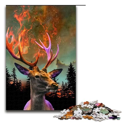 Puzzle für Erwachsene, 1000 Teile, Deer12, Holzpuzzle, Lernspiel, Herausforderungsspielzeug, 1000 Teile Puzzle für Erwachsene, 1000 Teile, Deer12, Holzpuzzle, Lernspiel, Herausforderungsspielzeug, 1000 Teile von ouynngjing