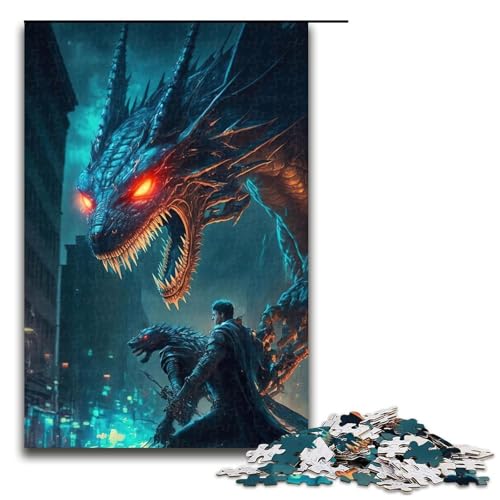 Puzzle für Erwachsene, 1000 Teile, Drachenpuzzle, Holzpuzzle, Lernspiel, Herausforderungsspielzeug, 1000 Teile Puzzle für Erwachsene, 1000 Teile, Drachenpuzzle, Holzpuzzle, Lernspiel, Herausforderungsspielzeug, 1000 Teile von ouynngjing