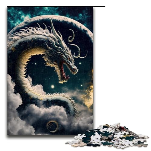 Puzzle für Erwachsene, 1000 Teile, Dragon8-Puzzle, Holzpuzzle, Lernspiel, Herausforderungsspielzeug, 1000 Teile von ouynngjing