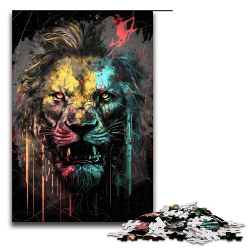 Puzzle für Erwachsene, 1000 Teile, Gemälde, Löwen, Puzzle für Erwachsene, Holzpuzzle, Familienspiele, Weihnachts- und Geburtstagsgeschenke, 1000 PCS Puzzle für Erwachsene, 1000 Teile, Gemälde, Löwen, Puzzle für Erwachsene, Holzpuzzle, Familienspiele, Weihnachts- und Geburtstagsgeschenke, 1000 PCS von ouynngjing