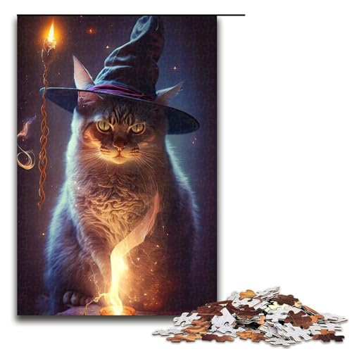 Puzzle für Erwachsene, 1000 Teile, Halloween-Katzen-Puzzle, Holzpuzzle, Lernspiel, Herausforderungsspielzeug, 1000 Teile Puzzle für Erwachsene, 1000 Teile, Halloween-Katzen-Puzzle, Holzpuzzle, Lernspiel, Herausforderungsspielzeug, 1000 Teile von ouynngjing