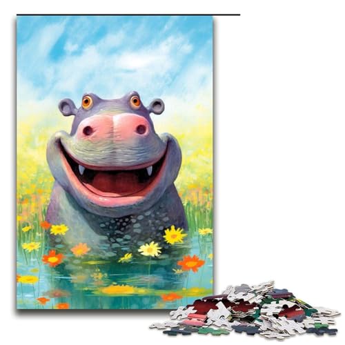 Puzzle für Erwachsene, 1000 Teile, Happy Hippo Delight, Puzzle, Lernspiele für Zuhause, DIY-Spielzeug, tolles Geschenk für Spiele, 1000 Teile Puzzle für Erwachsene, 1000 Teile, Happy Hippo Delight, Puzzle, Lernspiele für Zuhause, DIY-Spielzeug, tolles Geschenk für Spiele, 1000 Teile von ouynngjing