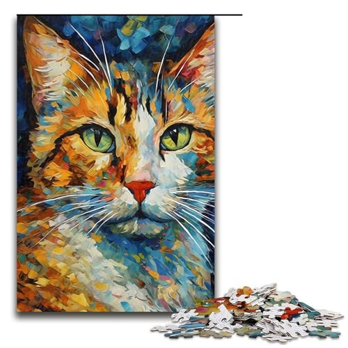 Puzzle für Erwachsene, 1000 Teile, Katzenmalerei, Geburtstagsgeschenk, Geschenke für und Teenager ab 14 Jahren, 1000 Teile Puzzle für Erwachsene, 1000 Teile, Katzenmalerei, Geburtstagsgeschenk, Geschenke für und Teenager ab 14 Jahren, 1000 Teile von ouynngjing