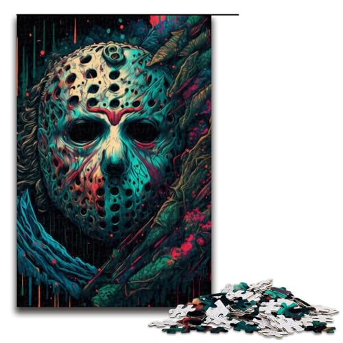 Puzzle für Erwachsene, 1000 Teile, Killermaske, Holzpuzzle, Lernspiel, Herausforderungsspielzeug, 1000 Teile Puzzle für Erwachsene, 1000 Teile, Killermaske, Holzpuzzle, Lernspiel, Herausforderungsspielzeug, 1000 Teile von ouynngjing