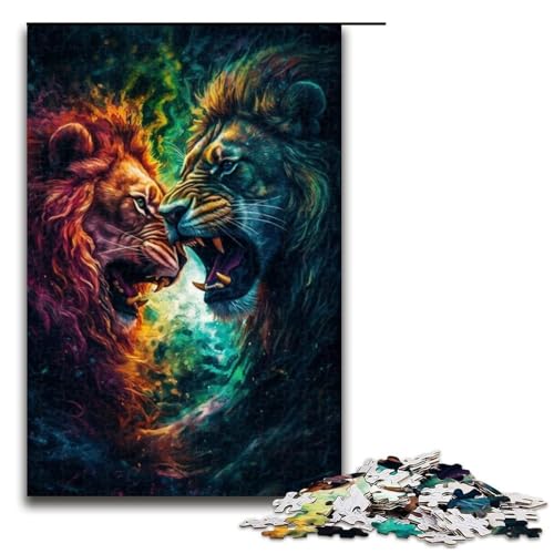 Puzzle für Erwachsene, 1000 Teile, Löwen-Puzzle, Lernspiele für Zuhause, DIY-Spielzeug, tolles Geschenk für Spiele, 1000 Teile Puzzle für Erwachsene, 1000 Teile, Löwen-Puzzle, Lernspiele für Zuhause, DIY-Spielzeug, tolles Geschenk für Spiele, 1000 Teile von ouynngjing