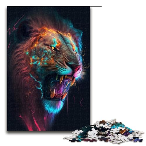 Puzzle für Erwachsene, 1000 Teile, Löwen-Puzzle, Lernspiele für Zuhause, DIY-Spielzeug, tolles Geschenk für Spiele, 1000 Teile Puzzle für Erwachsene, 1000 Teile, Löwen-Puzzle, Lernspiele für Zuhause, DIY-Spielzeug, tolles Geschenk für Spiele, 1000 Teile von ouynngjing