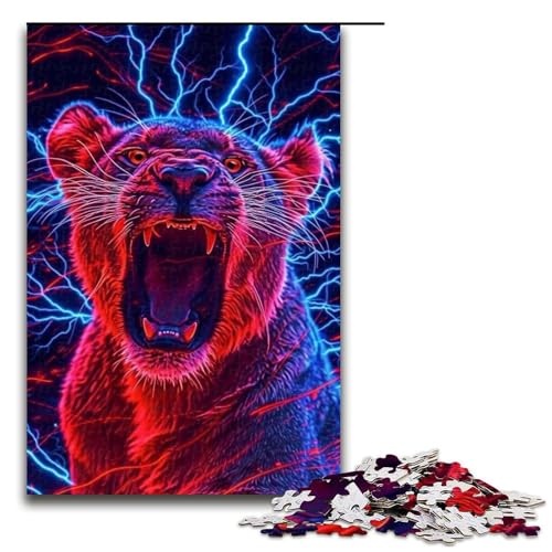Puzzle für Erwachsene, 1000 Teile, Löwen-Puzzle, jedes Teil ist einzigartig – anspruchsvolles, unterhaltsames Familienspiel, 1000 Teile Puzzle für Erwachsene, 1000 Teile, Löwen-Puzzle, jedes Teil ist einzigartig – anspruchsvolles, unterhaltsames Familienspiel, 1000 Teile von ouynngjing