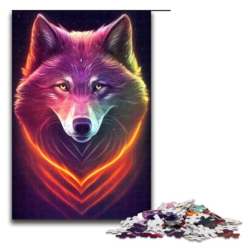 Puzzle für Erwachsene, 1000 Teile, Mystic Wolf, Puzzle, Lernspiele für Zuhause, DIY-Spielzeug, tolles Geschenk für Spiele, 1000 Teile Puzzle für Erwachsene, 1000 Teile, Mystic Wolf, Puzzle, Lernspiele für Zuhause, DIY-Spielzeug, tolles Geschenk für Spiele, 1000 Teile von ouynngjing