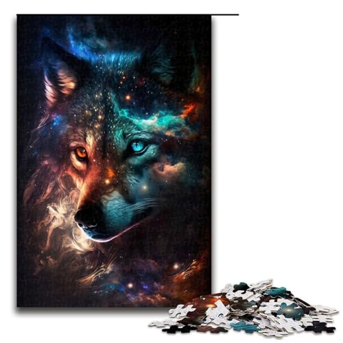 Puzzle für Erwachsene, 1000 Teile, Nebelwolf-Puzzle, Lernspiele für Zuhause, DIY-Spielzeug, tolles Geschenk für Spiele, 1000 Teile Puzzle für Erwachsene, 1000 Teile, Nebelwolf-Puzzle, Lernspiele für Zuhause, DIY-Spielzeug, tolles Geschenk für Spiele, 1000 Teile von ouynngjing