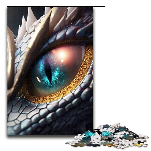 Puzzle für Erwachsene, 1000 Teile, Schönheitsdrachenauge, Puzzlespiele, Spielzeug, Geschenk, geeignet für die Schreibtischdekoration, 1000 Teile von ouynngjing