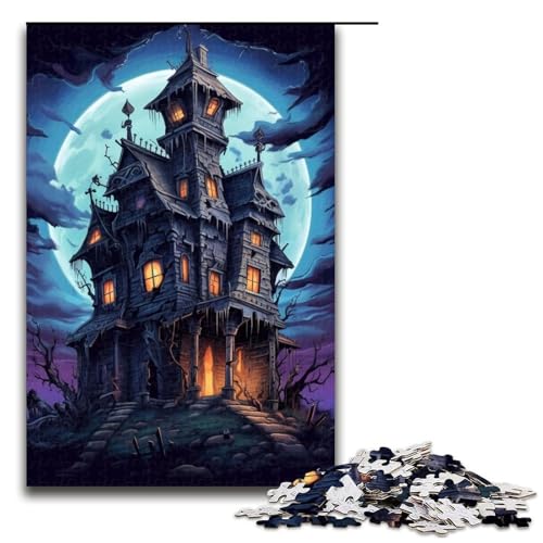 Puzzle für Erwachsene, 1000 Teile, Spukhaus-Puzzle, Lernspiele für Zuhause, DIY-Spielzeug, tolles Geschenk für Spiele, 1000 Teile Puzzle für Erwachsene, 1000 Teile, Spukhaus-Puzzle, Lernspiele für Zuhause, DIY-Spielzeug, tolles Geschenk für Spiele, 1000 Teile von ouynngjing