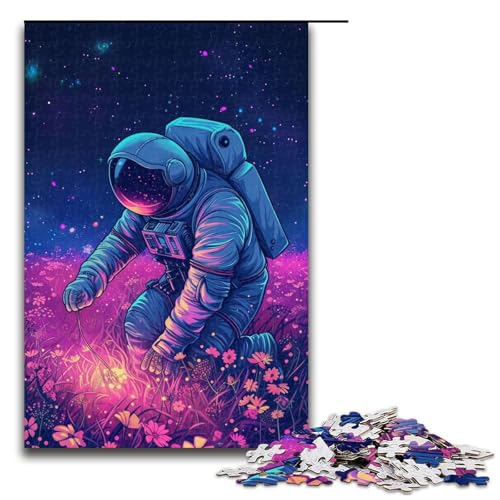 Puzzle für Erwachsene, 1000 Teile, Weltraum-Astronauten-Puzzle, Lernspiele für Zuhause, DIY-Spielzeug, tolles Geschenk für Spiele, 1000 Teile von ouynngjing