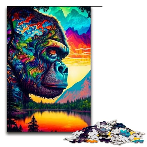 Puzzle für Erwachsene, 1000 Teile, farbiges Gorilla-Puzzle, Lernspiele für Zuhause, DIY-Spielzeug, tolles Geschenk für Spiele, 1000 Teile Puzzle für Erwachsene, 1000 Teile, farbiges Gorilla-Puzzle, Lernspiele für Zuhause, DIY-Spielzeug, tolles Geschenk für Spiele, 1000 Teile von ouynngjing
