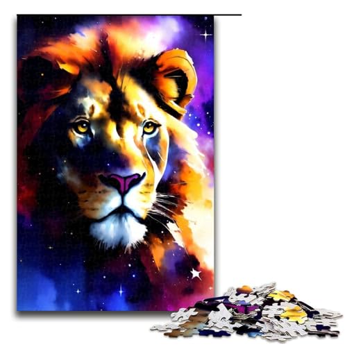 Puzzle für Erwachsene, 1000 Teile, kosmischer Löwe, Holzpuzzle, Lernspiel, Herausforderungsspielzeug, 1000 Teile Puzzle für Erwachsene, 1000 Teile, kosmischer Löwe, Holzpuzzle, Lernspiel, Herausforderungsspielzeug, 1000 Teile von ouynngjing