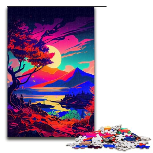 Puzzle für Erwachsene, 1000 Teile, wunderschöne Landschaft, Lernspiele für Zuhause, DIY-Spielzeug, tolles Geschenk für Spiele, 1000 Teile von ouynngjing