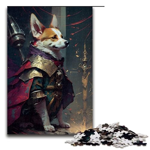 Puzzle für Erwachsene, Abenteuerlicher Corgi, 1000-teiliges Holzpuzzle für Familienspiele, 1000 Teile Puzzle für Erwachsene, Abenteuerlicher Corgi, 1000-teiliges Holzpuzzle für Familienspiele, 1000 Teile von ouynngjing
